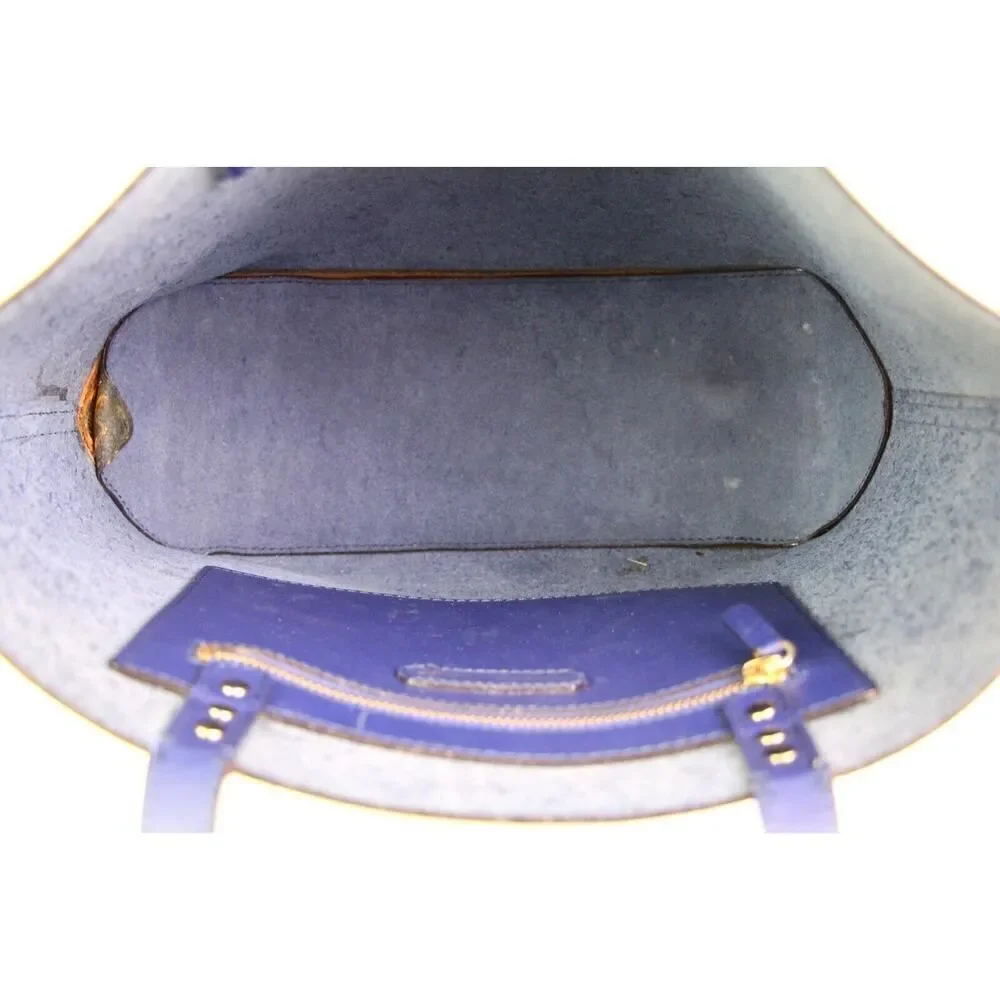 Rebecca Minkoff SADDLE BLUE LEATHER TOTE BUSINESS SHOULDER BAG HANDBAG PURSE